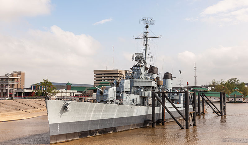 USS Kidd Site at Louisiana
